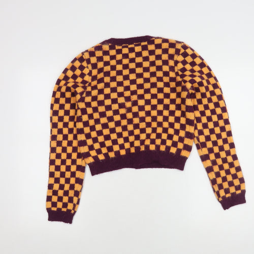 Zara Women's Multicoloured V-Neck Cardigan M