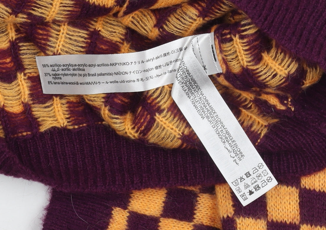 Zara Women's Multicoloured V-Neck Cardigan M