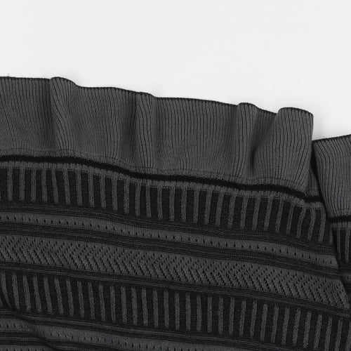 Marks and Spencer Women's Black Geometric Knit Skirt Size 18