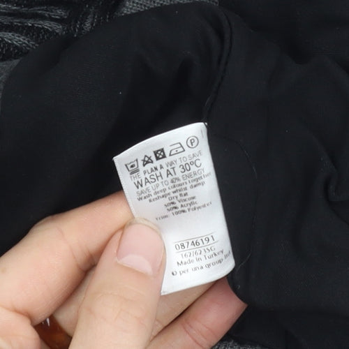 Marks and Spencer Women's Black Geometric Knit Skirt Size 18