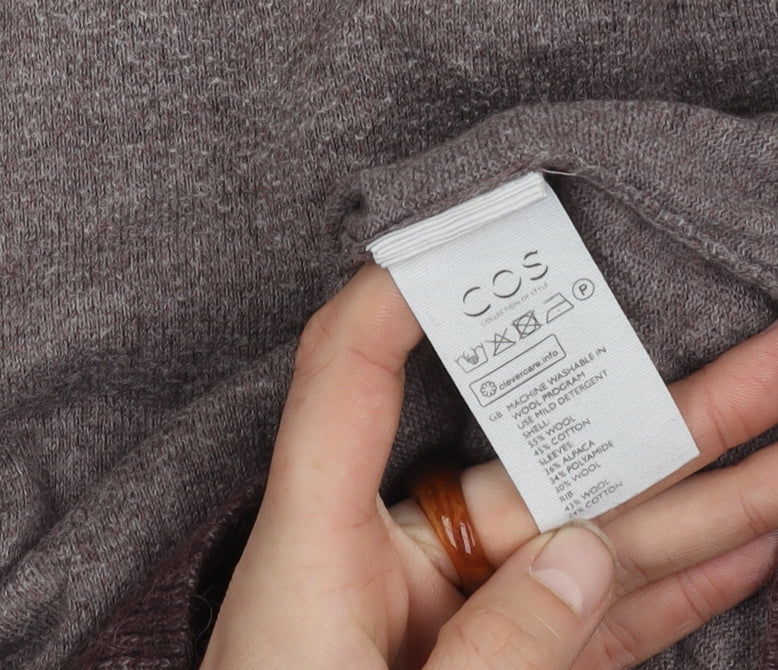 COS Women's Brown Pullover Jumper, Size M
