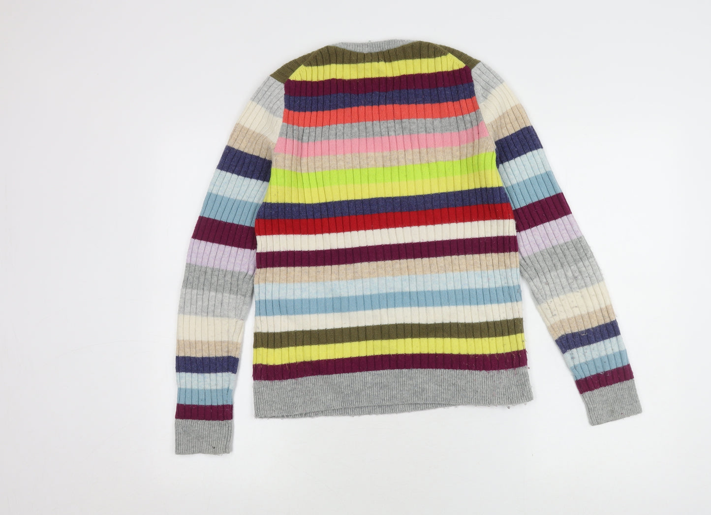 GAP Women Multicoloured Striped Wool Blend Jumper S