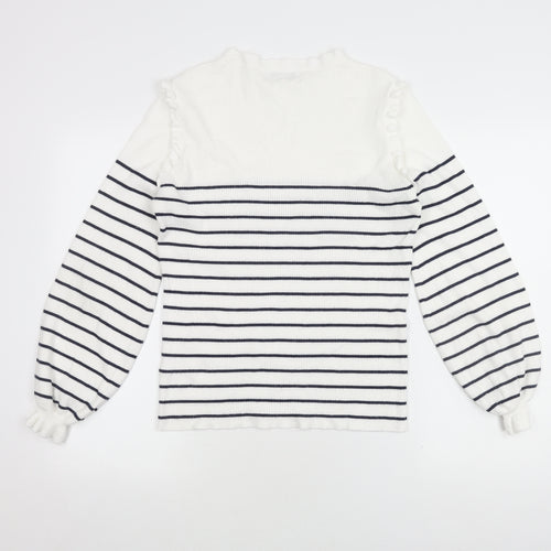 Somerset Women's Striped Jumper Blue White Size 14