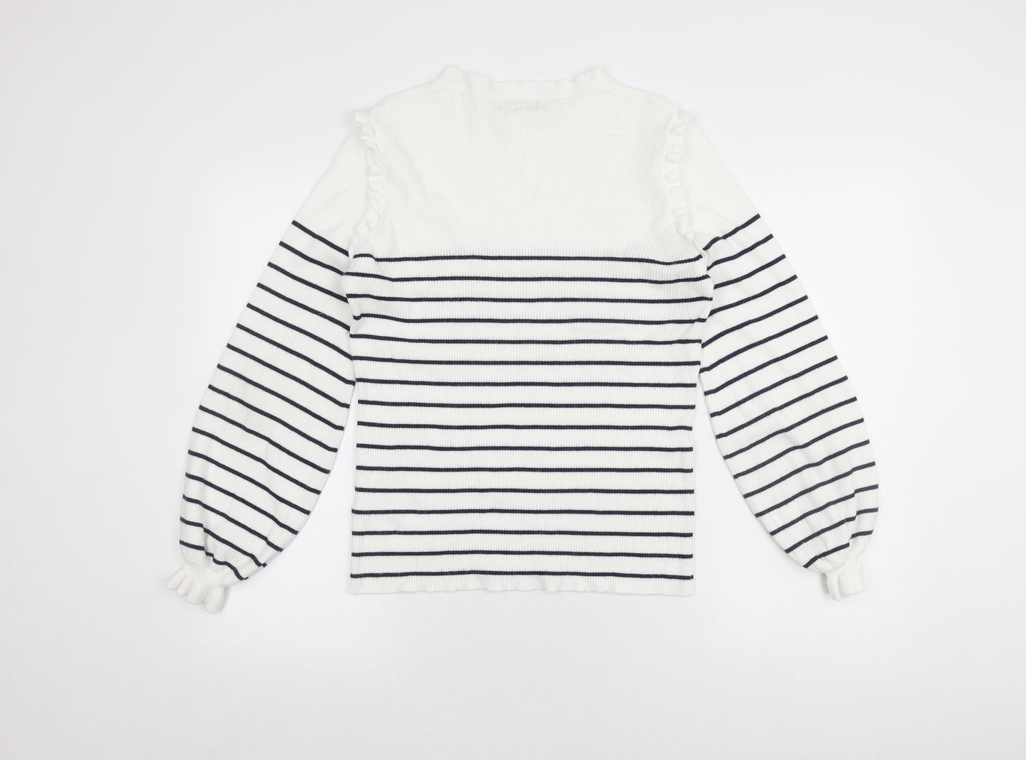 Somerset Women's Striped Jumper Blue White Size 14