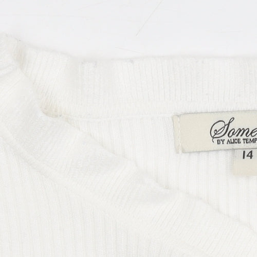 Somerset Women's Striped Jumper Blue White Size 14