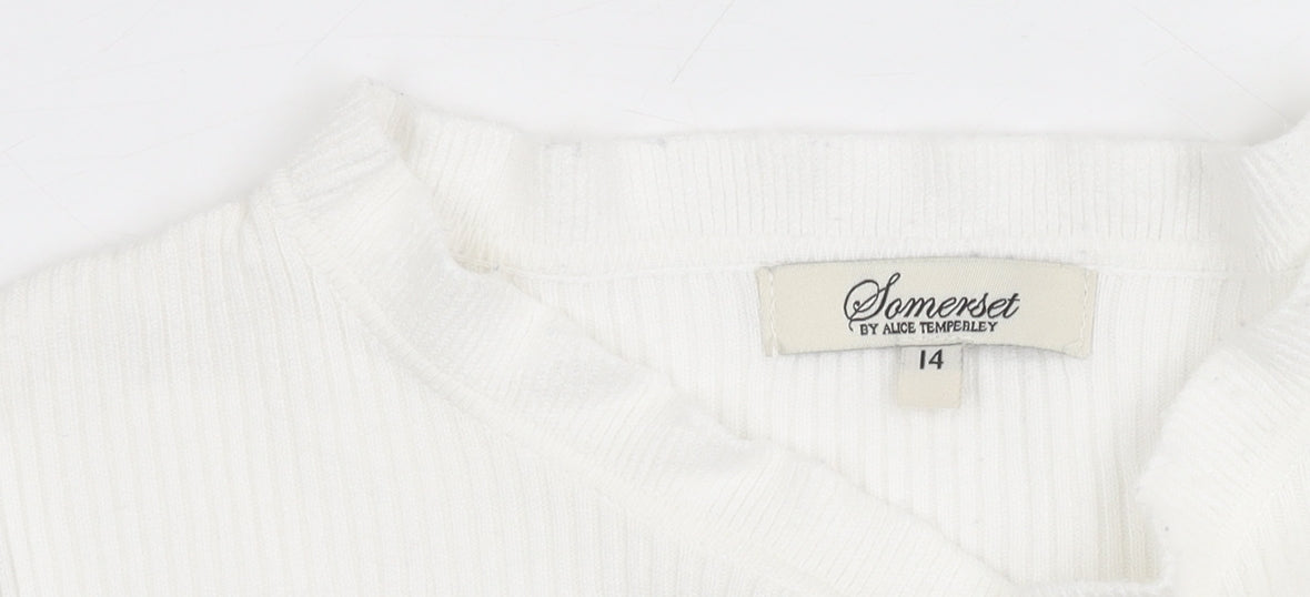 Somerset Women's Striped Jumper Blue White Size 14