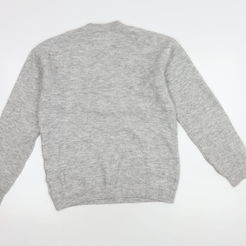 H&M Girls Grey Pullover Jumper, Size 12-13 Years