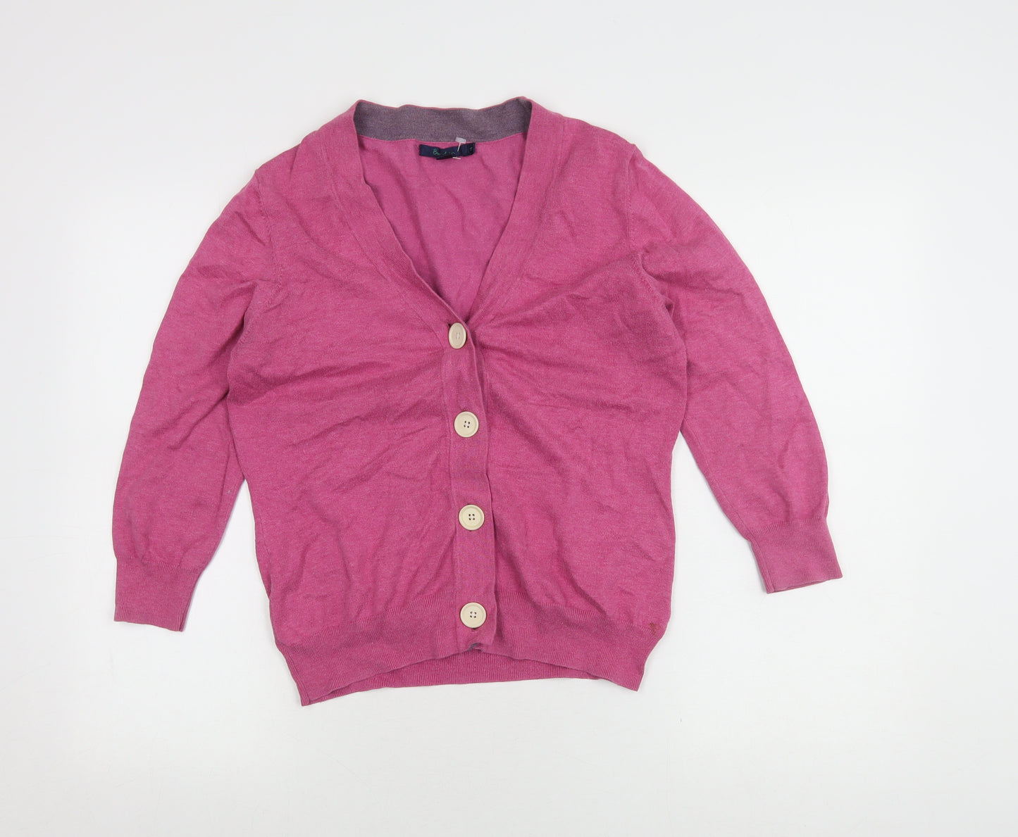 Boden Women's Pink Cardigan Size 14 Button Long Sleeve