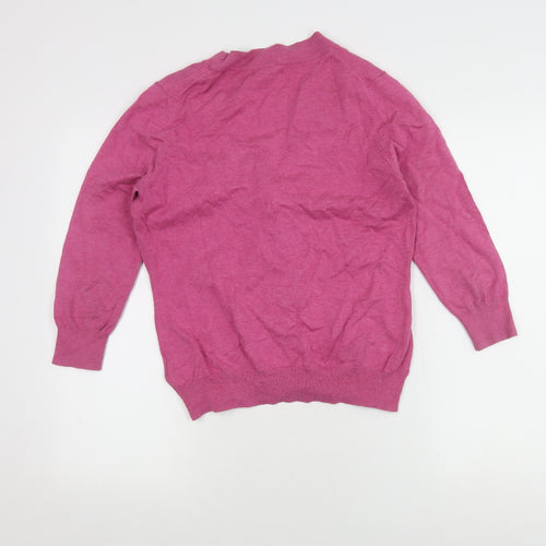 Boden Women's Pink Cardigan Size 14 Button Long Sleeve
