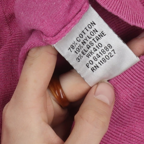 Boden Women's Pink Cardigan Size 14 Button Long Sleeve