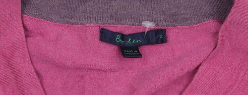 Boden Women's Pink Cardigan Size 14 Button Long Sleeve