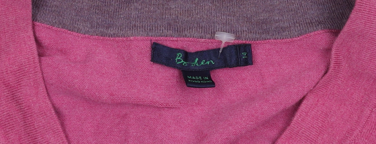 Boden Women's Pink Cardigan Size 14 Button Long Sleeve