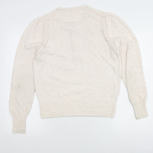 Per Una Women's Ivory Henley Jumper, Size 14