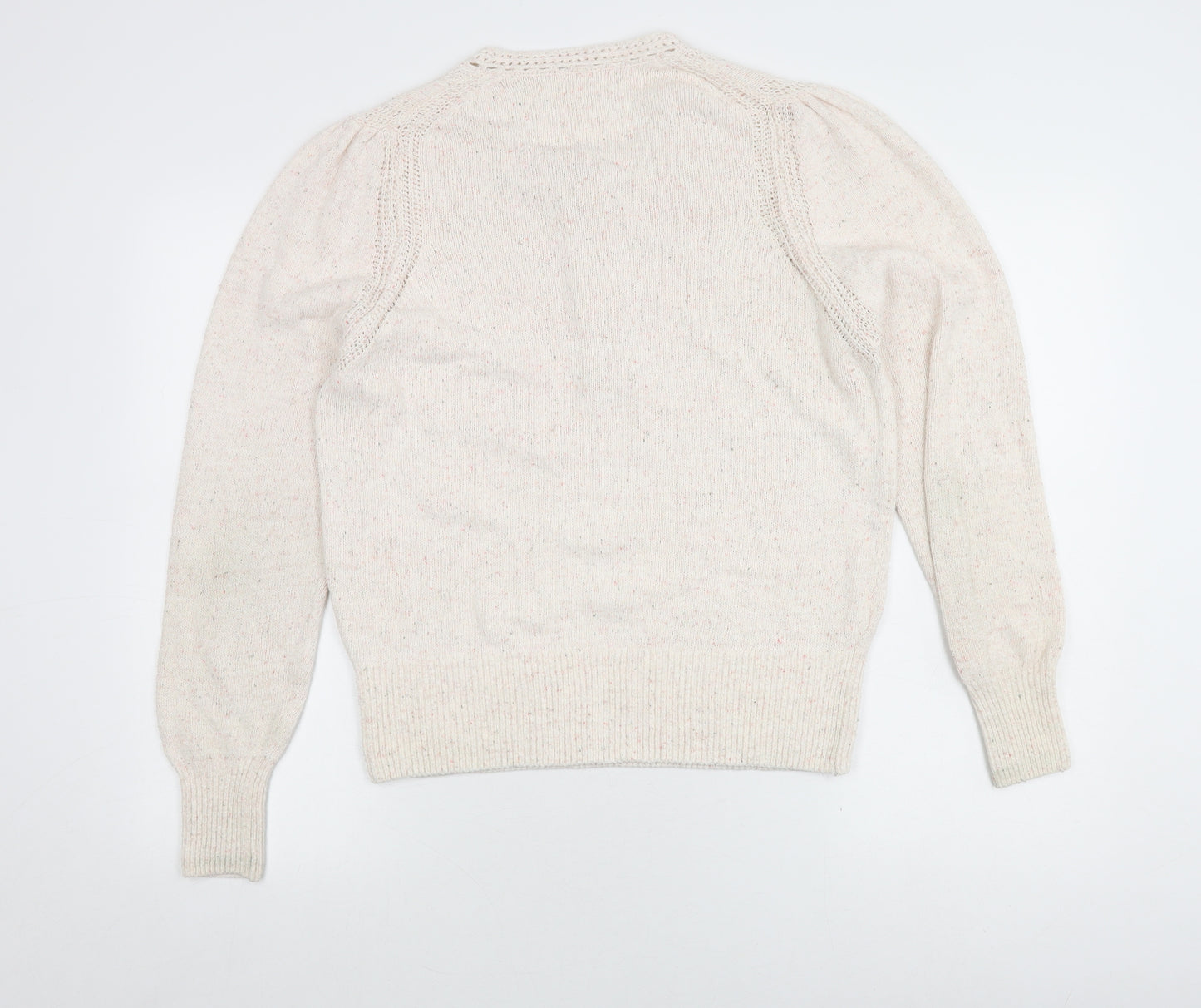 Per Una Women's Ivory Henley Jumper, Size 14