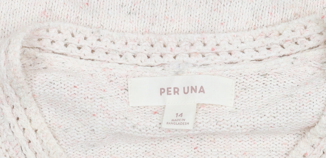 Per Una Women's Ivory Henley Jumper, Size 14