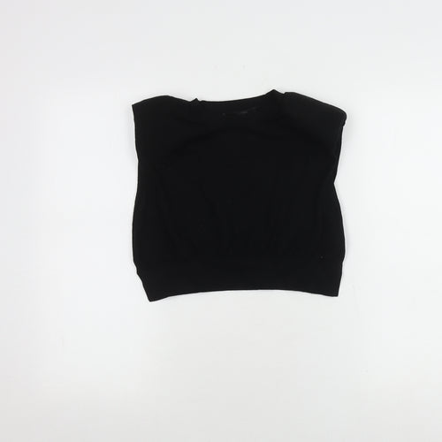 AllSaints Women's Black Basic Top, Size S, Regular Fit