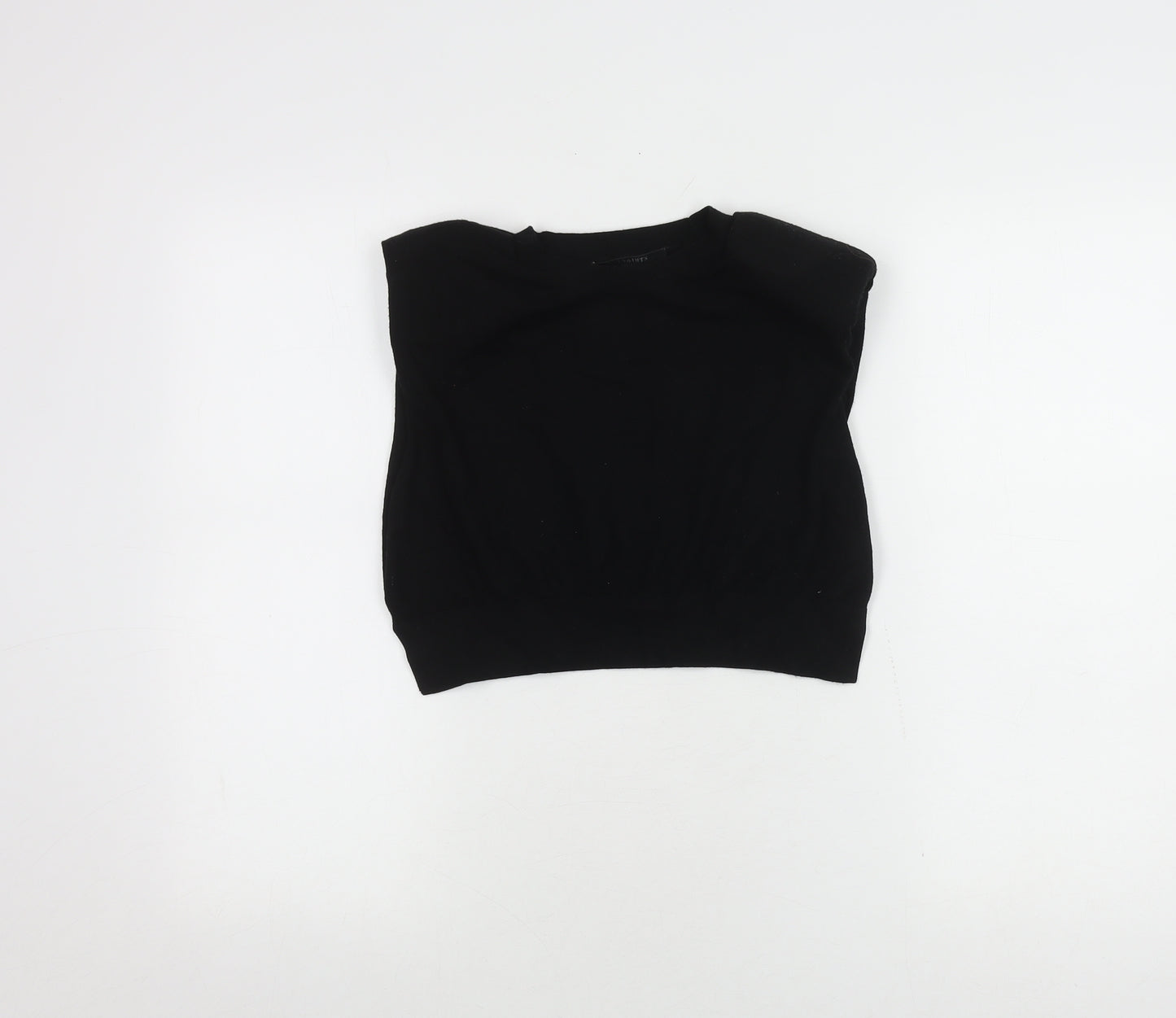 AllSaints Women's Black Basic Top, Size S, Regular Fit