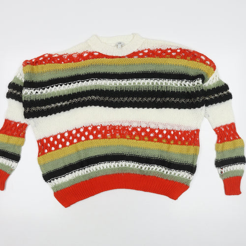 River Island Women's Multicoloured Striped Jumper S