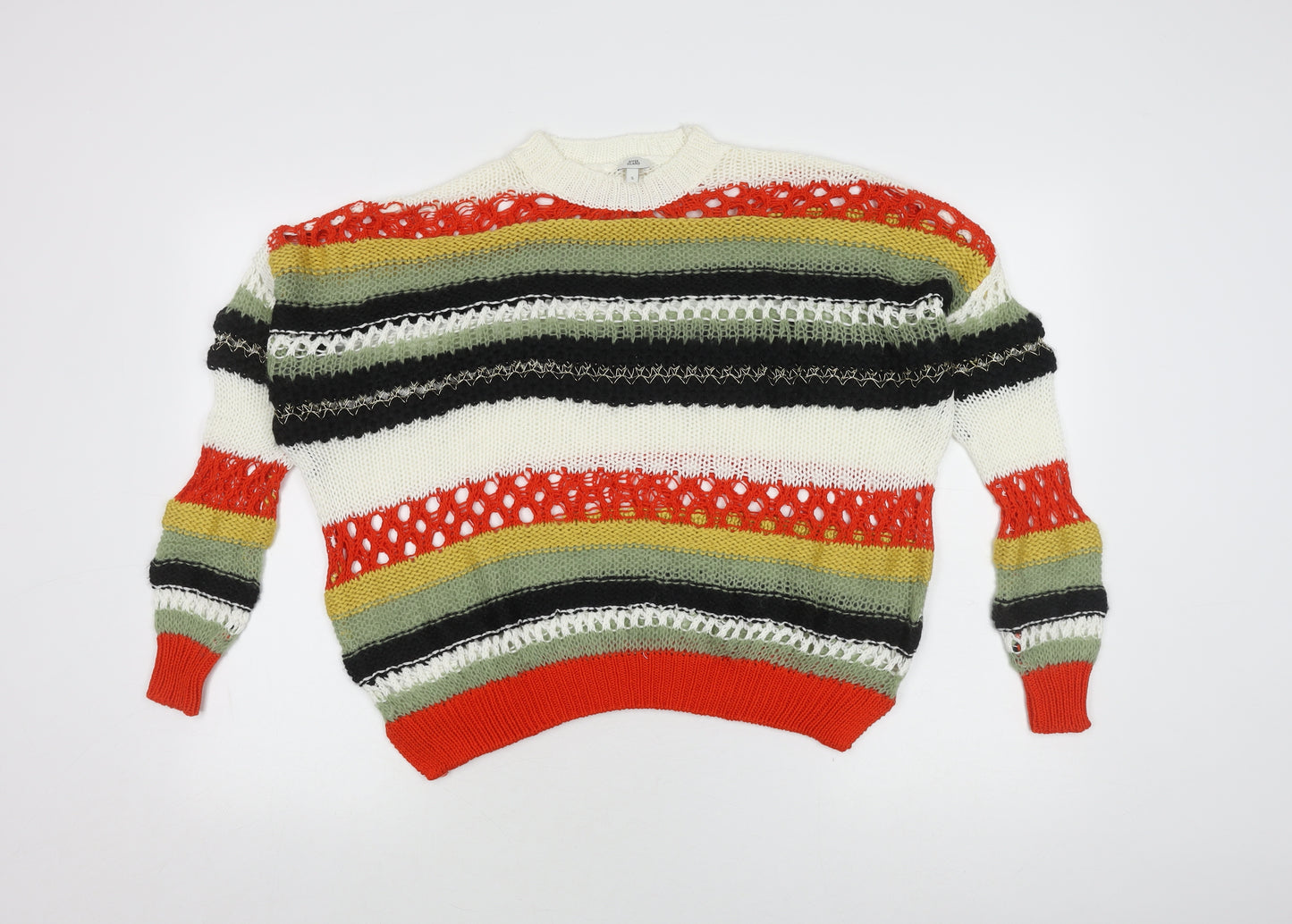 River Island Women's Multicoloured Striped Jumper S
