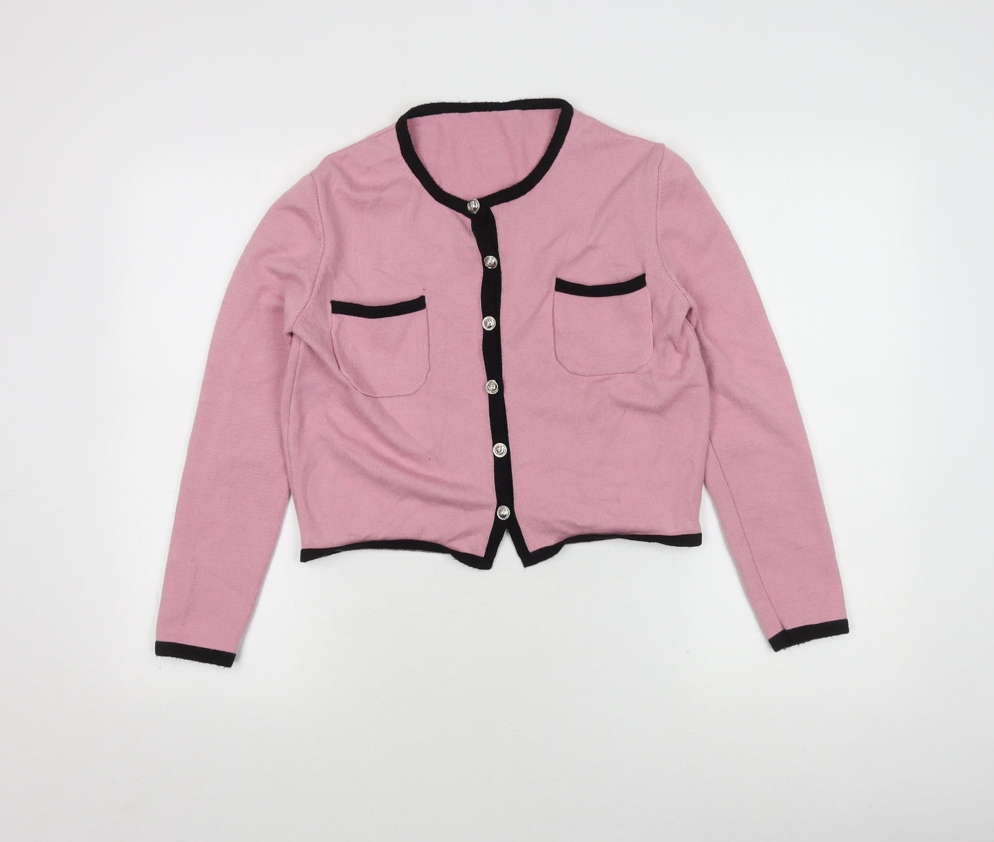 Mimius Women's Pink Cardigan, Size S, Casual Style