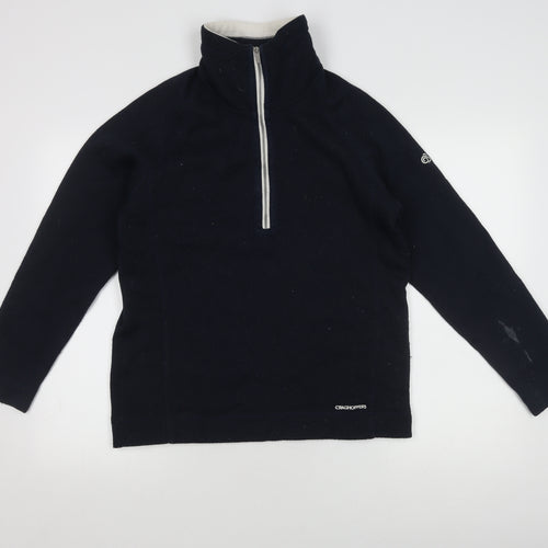 Craghoppers Unisex Black Fleece Pullover Sweatshirt UK 14