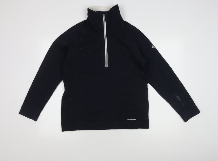 Craghoppers Unisex Black Fleece Pullover Sweatshirt UK 14