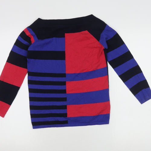 Next Women's Multicoloured Striped Boat Neck Jumper