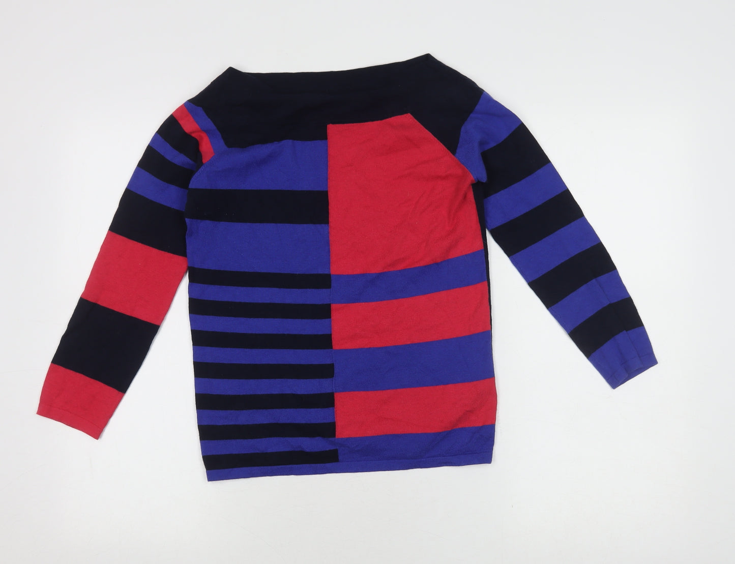 Next Women's Multicoloured Striped Boat Neck Jumper
