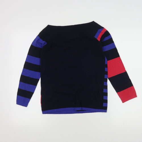 Next Women's Multicoloured Striped Boat Neck Jumper