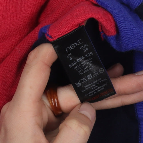 Next Women's Multicoloured Striped Boat Neck Jumper