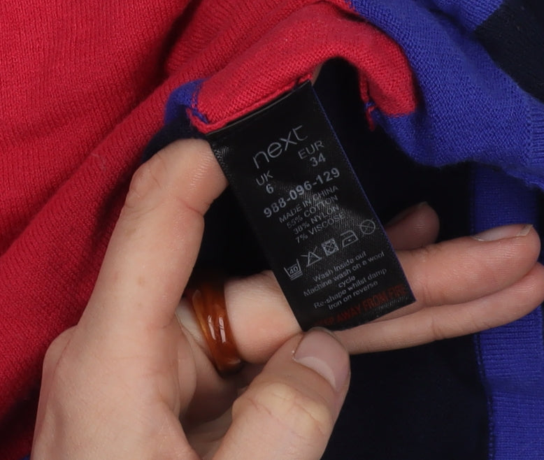 Next Women's Multicoloured Striped Boat Neck Jumper