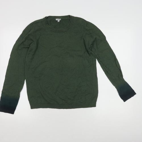 Jigsaw Women's Green Pullover Jumper, M, Cotton Cashmere