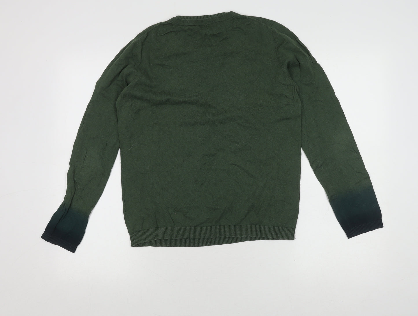 Jigsaw Women's Green Pullover Jumper, M, Cotton Cashmere