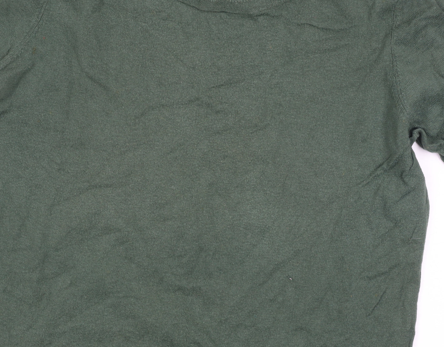 Jigsaw Women's Green Pullover Jumper, M, Cotton Cashmere