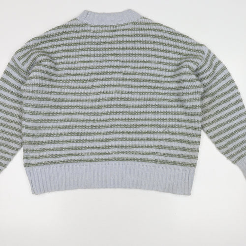 MSCH Women's Green Striped Pullover Jumper M