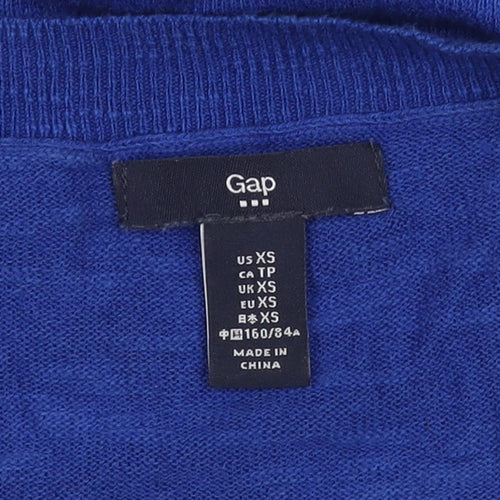 Gap Women's Blue Pullover Jumper XS Long Sleeve