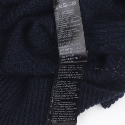 Topshop Women's Black V-Neck Jumper Size 10