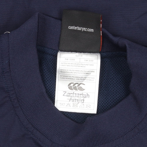 Canterbury Boys Blue Jacket, 8 Years, Colourblock, Nylon Shell