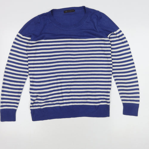Marks and Spencer Women’s Blue Striped Jumper, Size 10