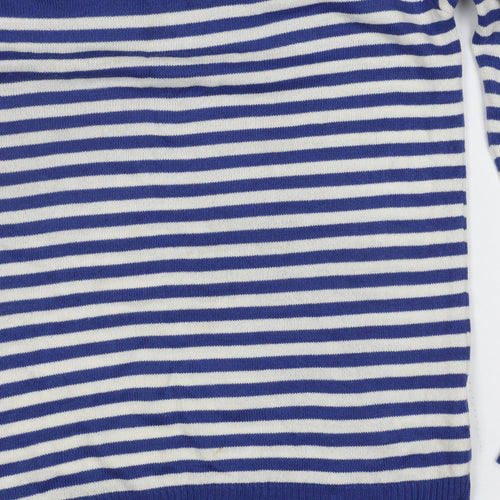 Marks and Spencer Women’s Blue Striped Jumper, Size 10