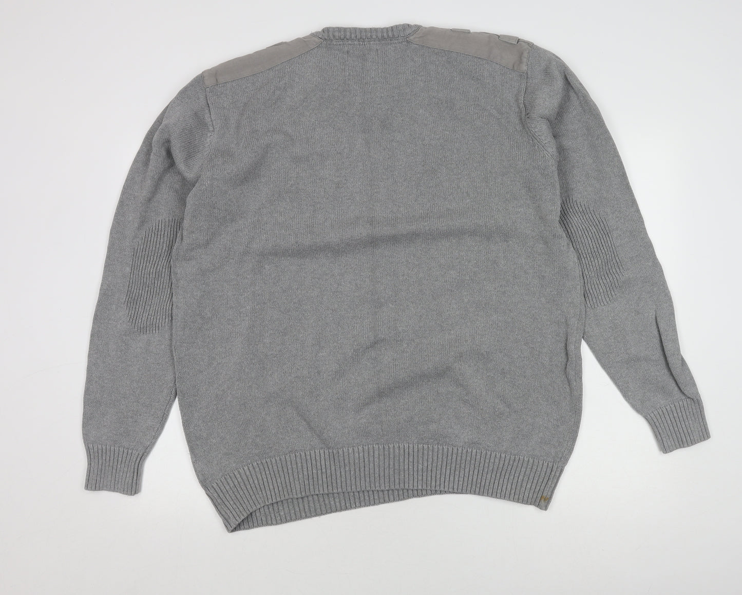 Angelo Litrico Men's Grey Crew Neck Pullover 3XL