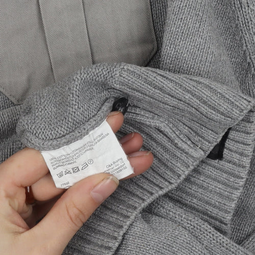 Angelo Litrico Men's Grey Crew Neck Pullover 3XL