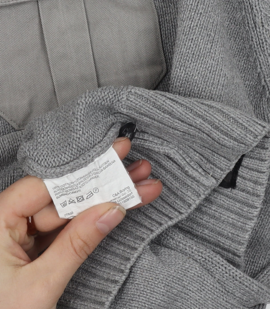 Angelo Litrico Men's Grey Crew Neck Pullover 3XL