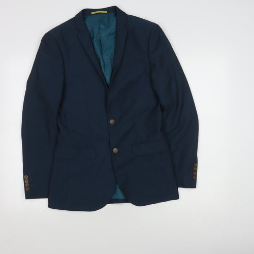 ONESIX5IVE Men's Blue Slim Fit Blazer 34R