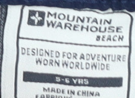 Mountain Warehouse Boys' Blue Swim Shorts 5-6 Years