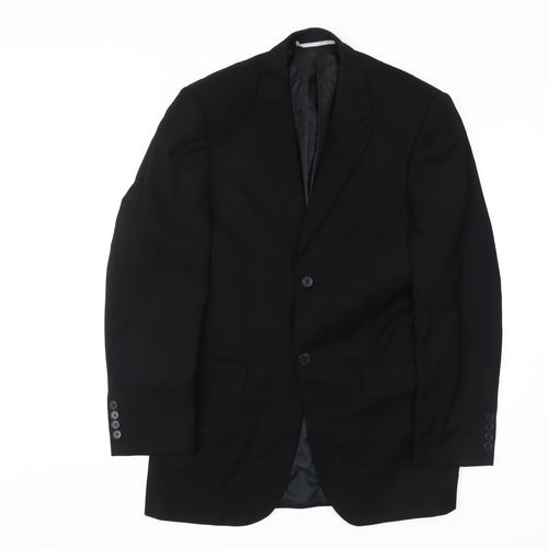 CIRO Men's Black 38R Single-Breasted Blazer Jacket