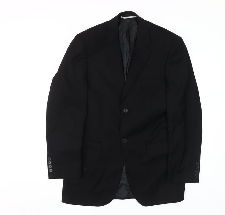 CIRO Men's Black 38R Single-Breasted Blazer Jacket
