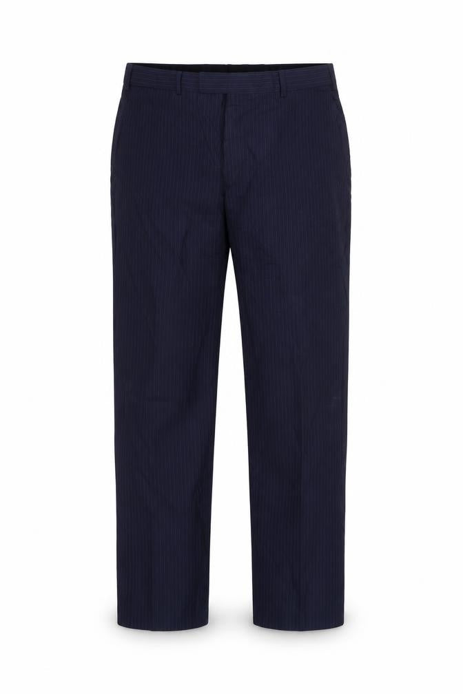 Front view of Howick Men's Blue Dress Pants 38R Regular Wool Blend