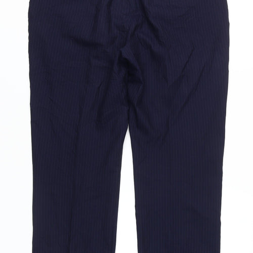 Howick Men's Blue Dress Pants 38R Regular Wool Blend