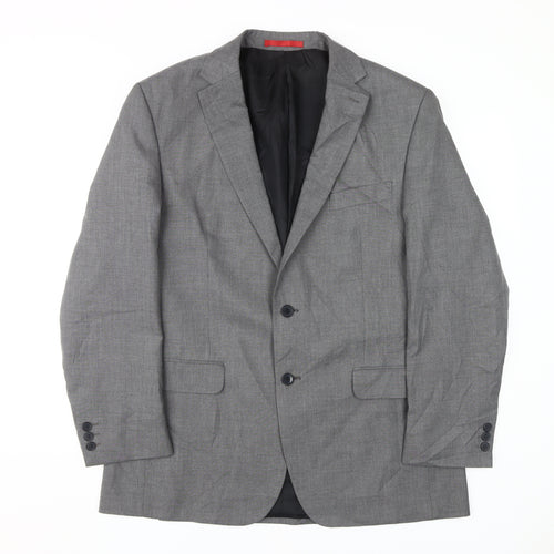 Burton Men's Grey Regular Fit Blazer 42R Formal Jacket